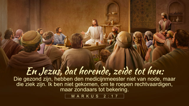 Dagelijks evangelie – God redde zondaars