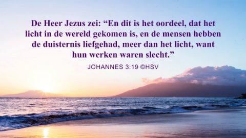 Bijbeltekst van de dag – Johannes 3:19