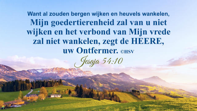 Uitleg van Jesaja 54:10 – God is met de mens