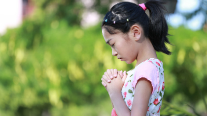 een 6-jarig meisje gebed