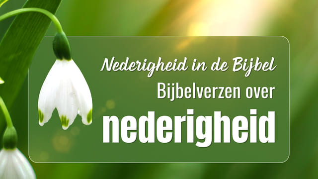Bijbelteksten over nederigheid om u te leren nederig en gehoorzaam te zijn