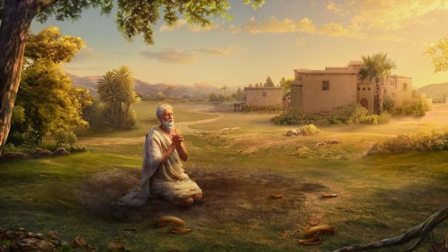 Satan verleidt Job opnieuw (Zweren breken uit over heel Jobs lichaam) (deel 1)