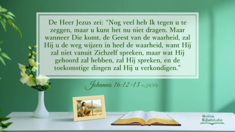 Bijbeltekst van de dag - Johannes 16:12-13 - God zal ons in alle waarheid leiden