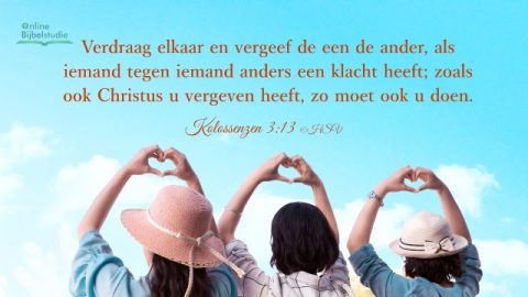 Bijbeltekst van de dag - Kolossenzen 3:13 - Verdraag elkaar
