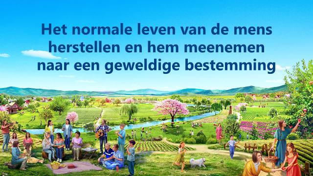 Het normale leven van de mens herstellen en hem meenemen naar een geweldige bestemming